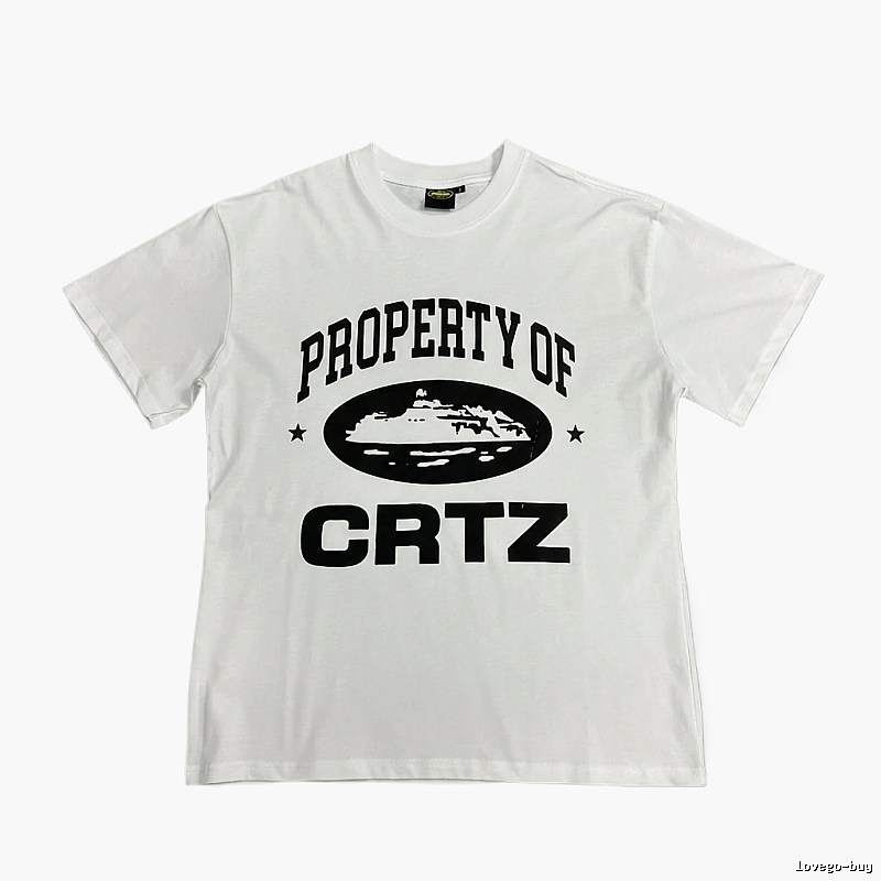 Corteiz letter - printed white T - shirt