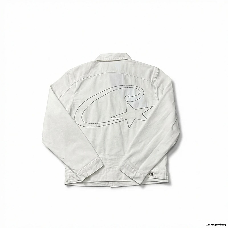 Corteiz Letter Star Minimalist Style White Jacket
