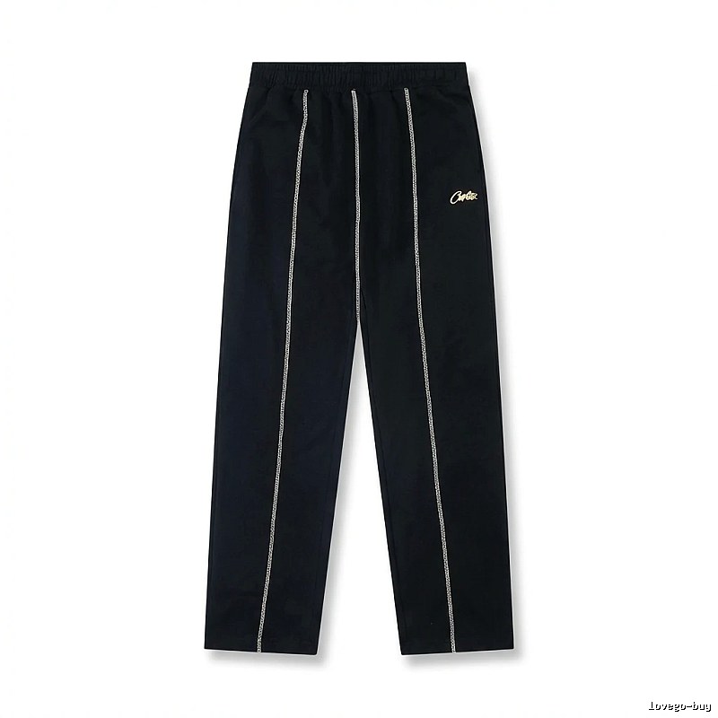 Corteiz minimalist style black trousers