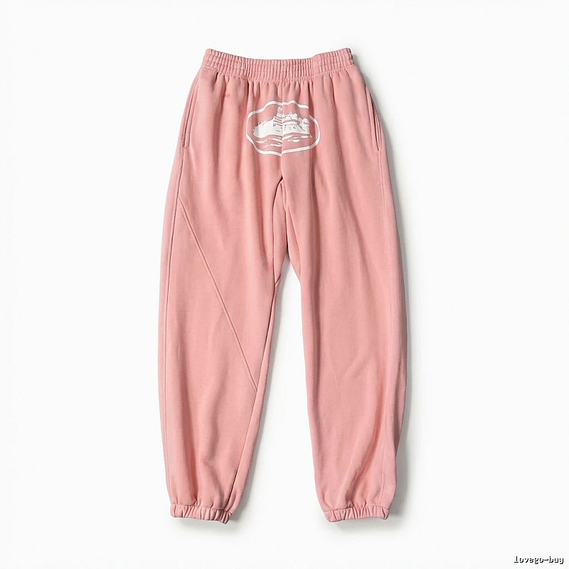 Corteiz Printed Casual Style Pink Pants