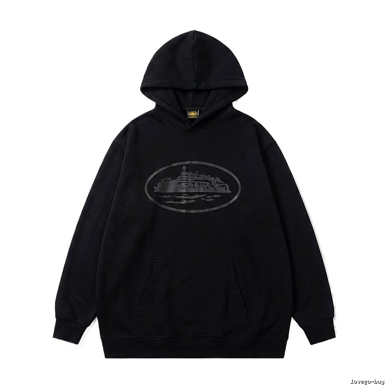 Corteiz printed dark hoodie