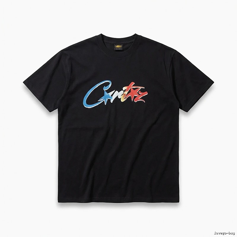 Corteiz Printed Trendy Black T-shirt