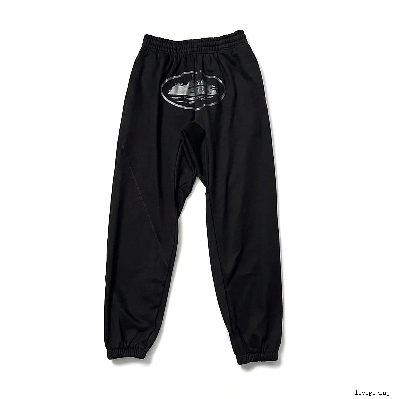 Corteiz printed trendy brand style black pants
