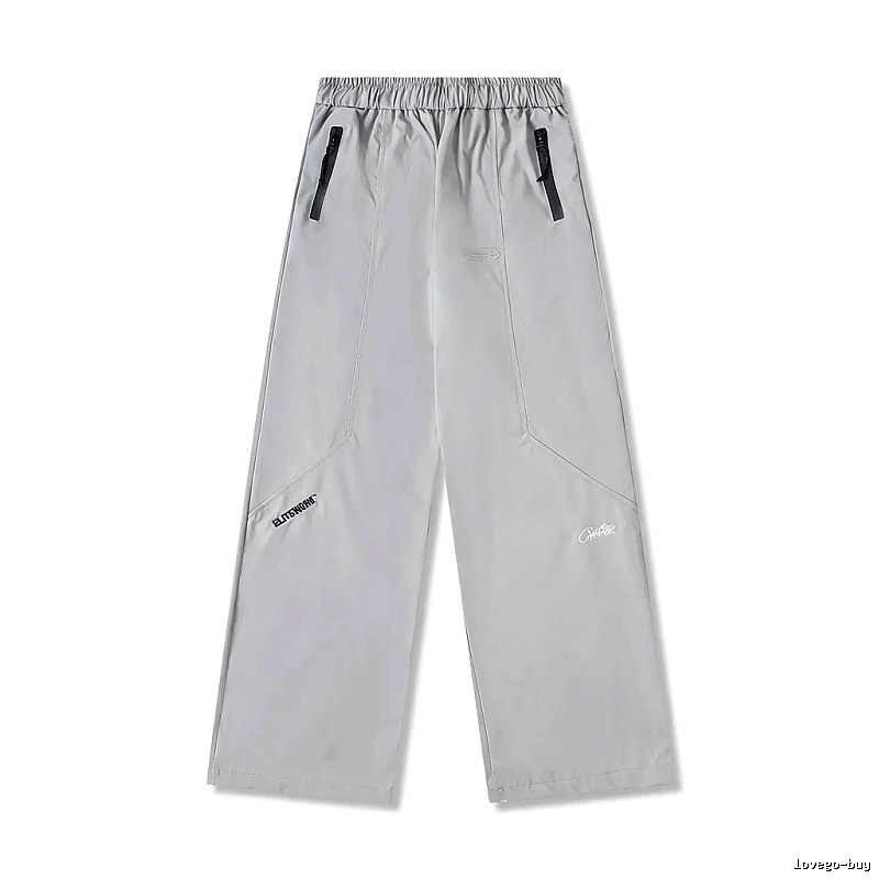Corteiz Workwear Style Light Grey Trousers
