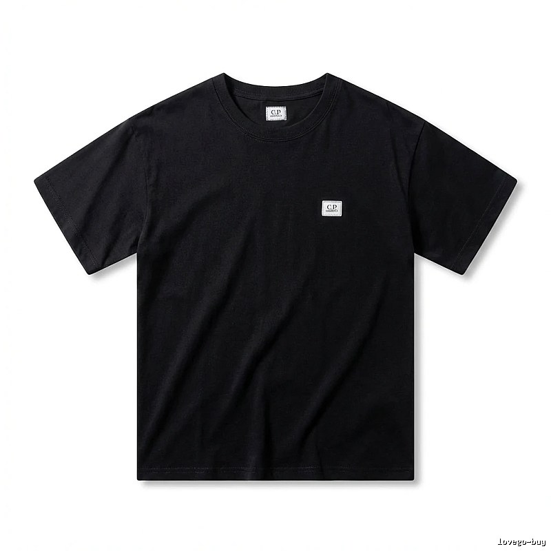 C.P. Basic Style Simple Black T-shirt