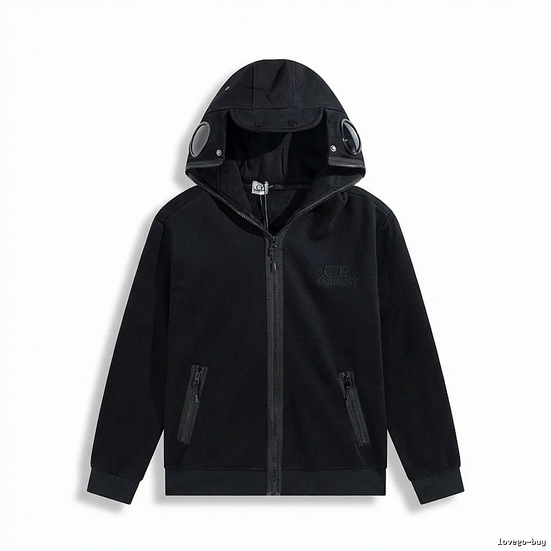 C.P. Functional Style Black Hoodie