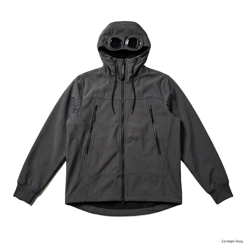 C.P. Hooded Functional Style Grey Coat