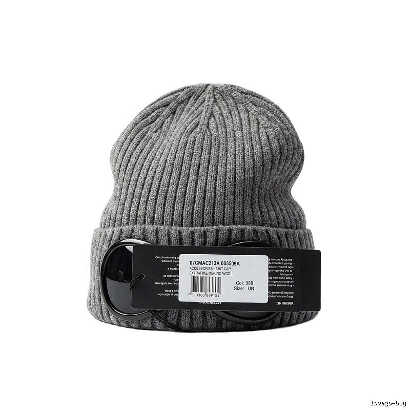 C.P. Knitted Simple Style Grey Hat