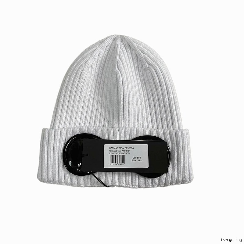 C.P. Pure Color Minimalist Style White Hat