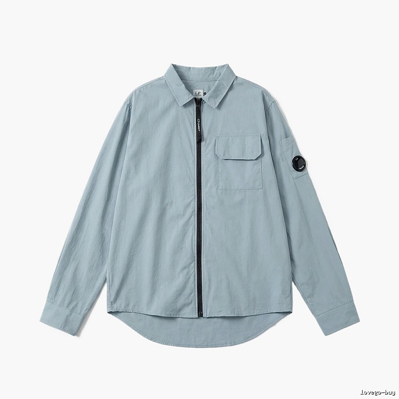C.P. Series Simple Style Light Blue Shirt