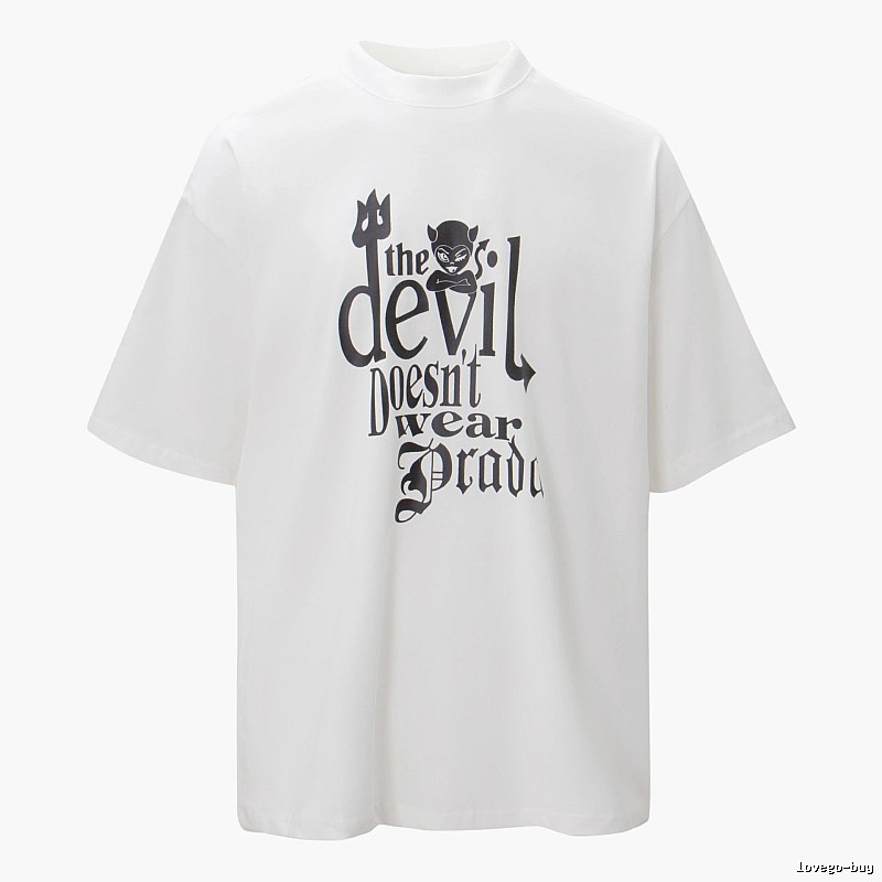 Daily Statement graphic T-shirt Black Colorful Lucky for City Outfits