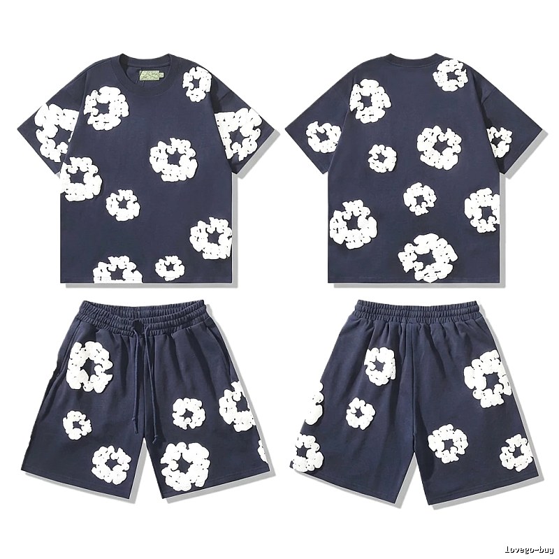 Denim Tears Floral Casual Style Set