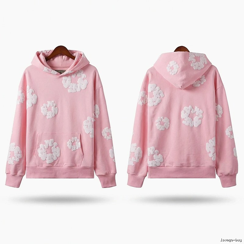 DENIM TEARS Floral Pink Hoodie