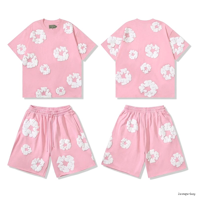 DENIM TEARS Floral Style Pink Suit