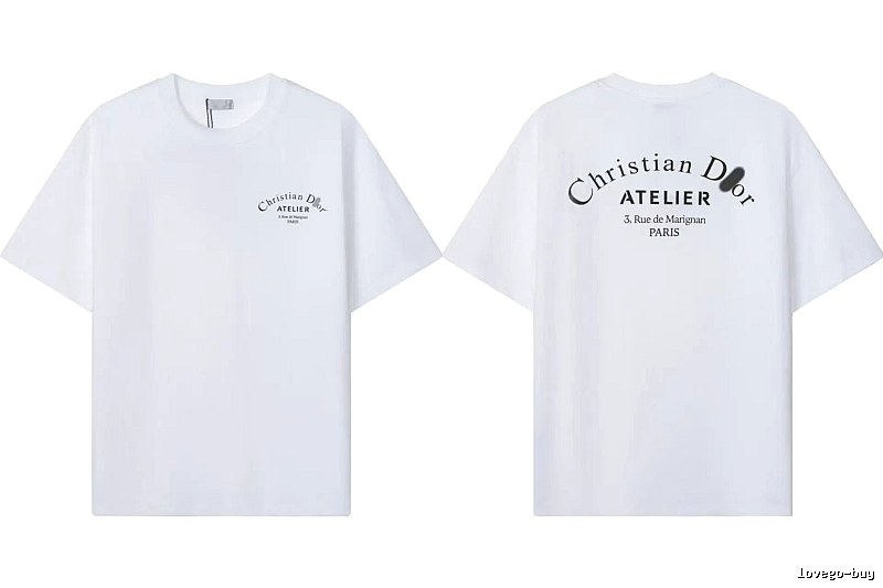 Dior Atelier Minimalist Style White T-Shirt