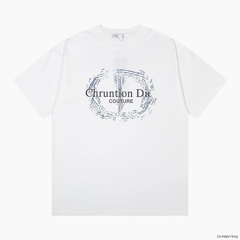 Dior Couture Trendy Style White Short-sleeve T-shirt