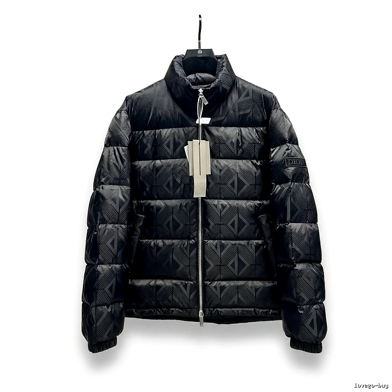Dior diamond - checkered black down jacket