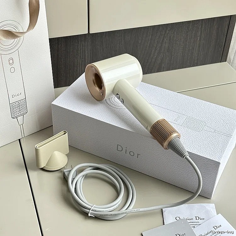 Dior Hair Dryer in White and Gold