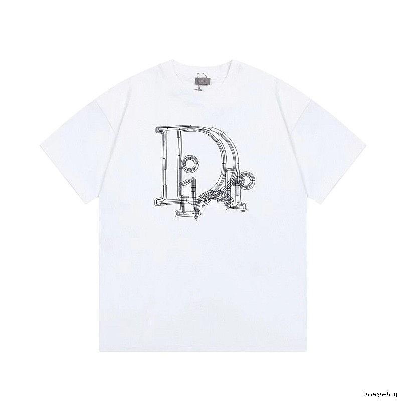 Dior Minimalist Line Logo White T-Shirt