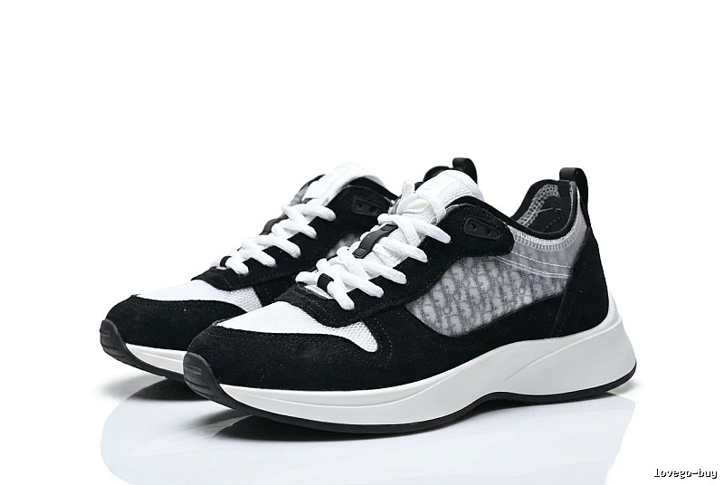 Dior retro black-and-white sports shoes