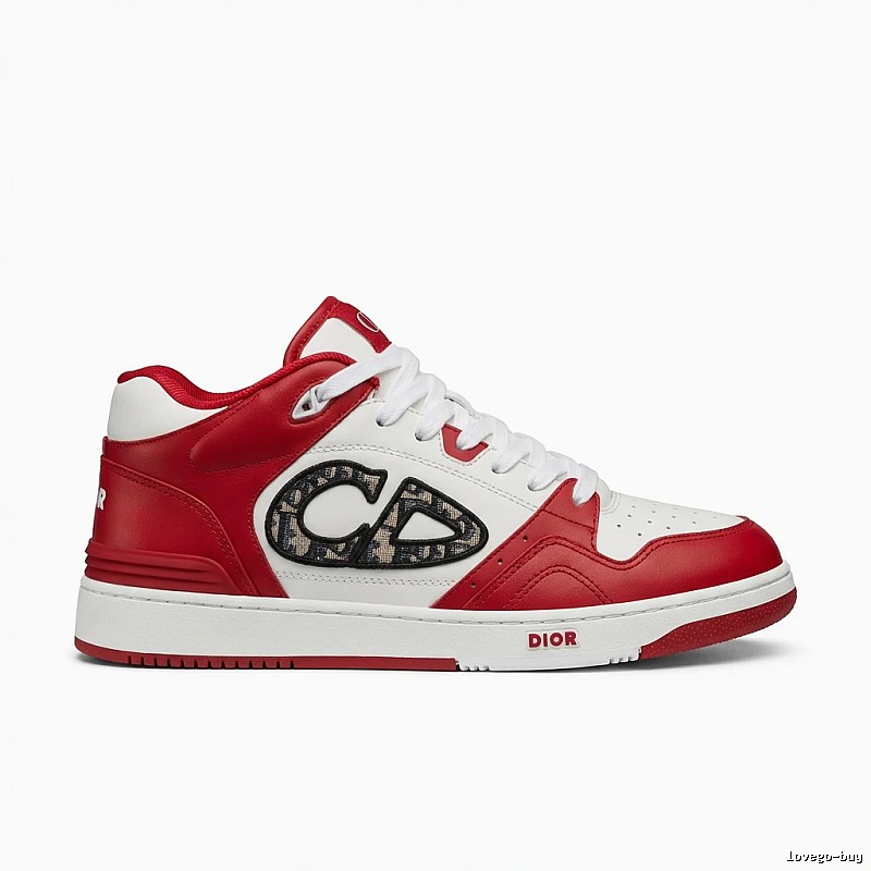 Dior's classic red and white high-top shoes