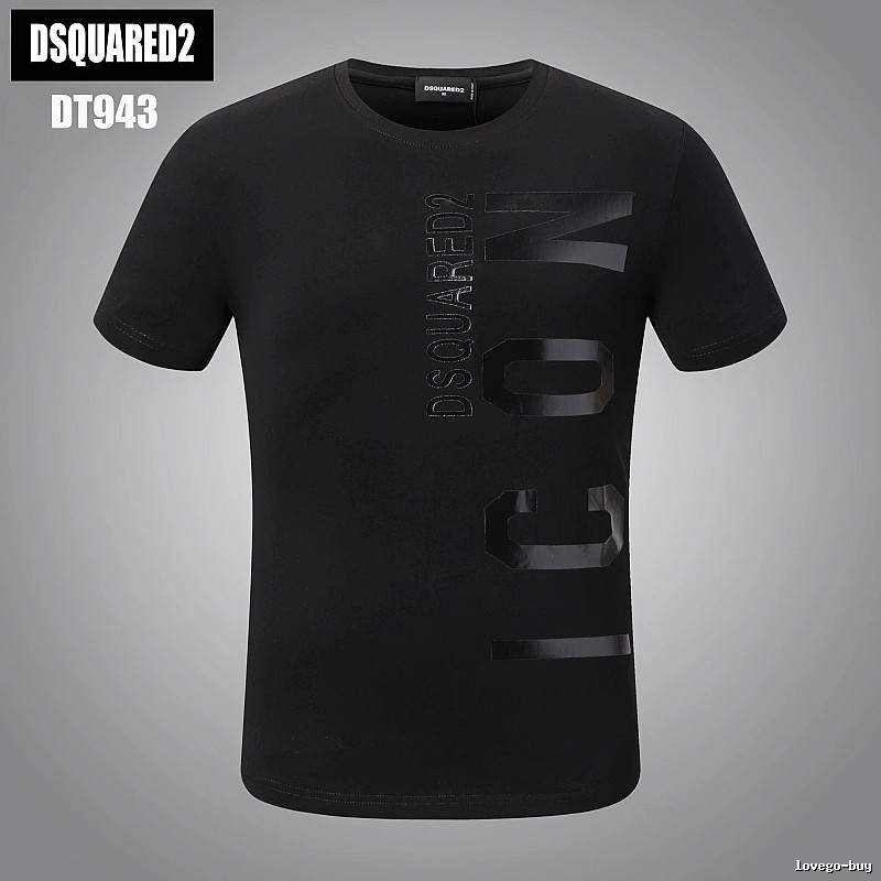 DSQUARED2 ICON Streetwear Black Short-sleeve T-shirt