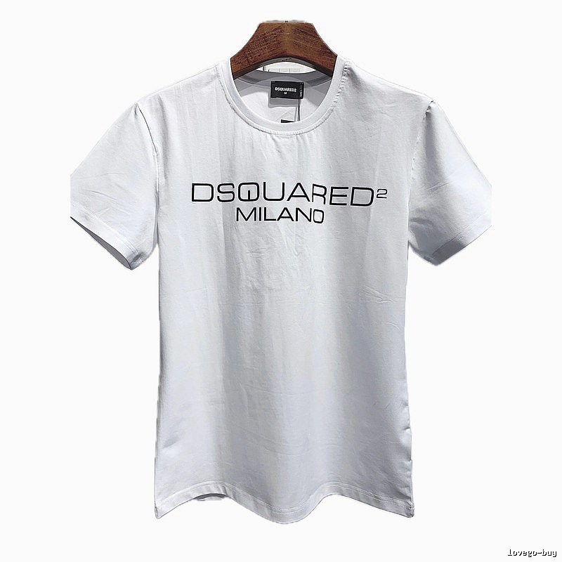 DSQUARED2 Letter Print Streetwear Brand White T-Shirt