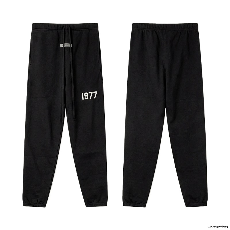 ESSENTIALS 1977 Minimalist Style Black Pants