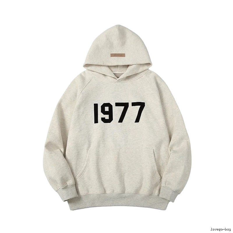 ESSENTIALS 1977 Style Light Grey Hoodie