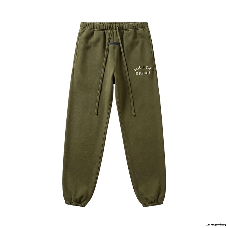 ESSENTIALS casual style olive green sweatpants
