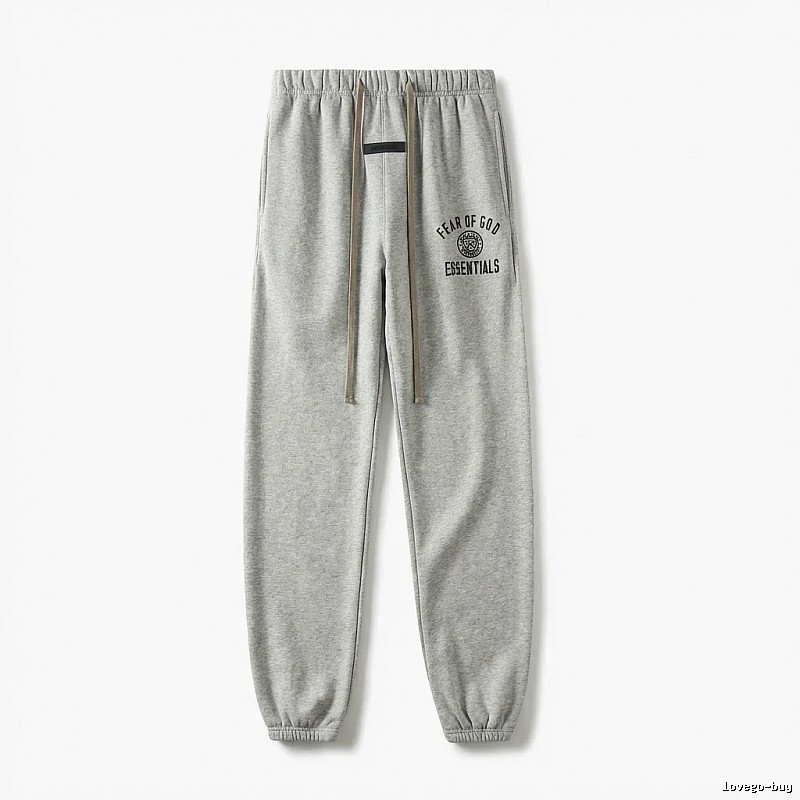ESSENTIALS minimalist light gray sweatpants