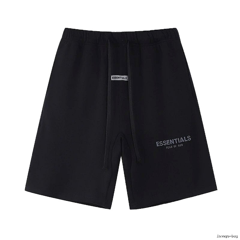 ESSENTIALS minimalist style black shorts