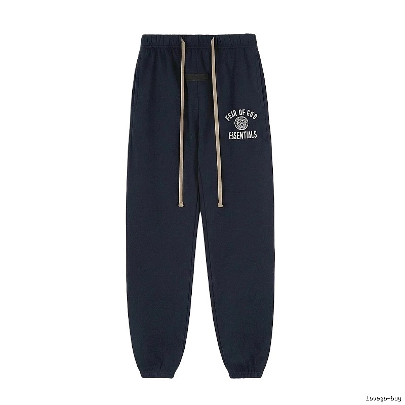 ESSENTIALS minimalist style navy blue sweatpants