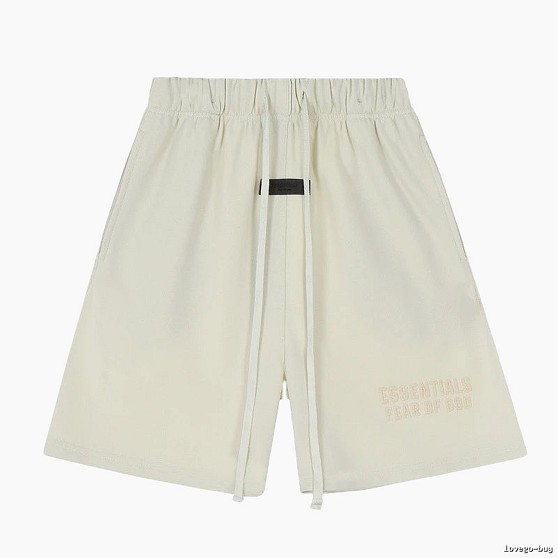 ESSENTIALS minimalist style off-white shorts