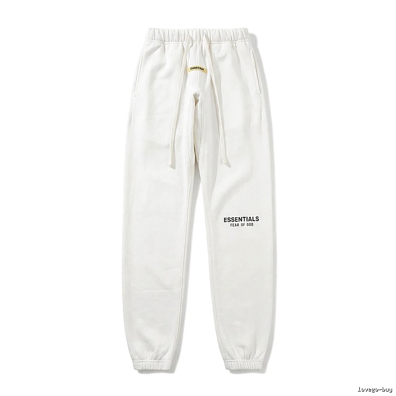 ESSENTIALS minimalist style white sweatpants