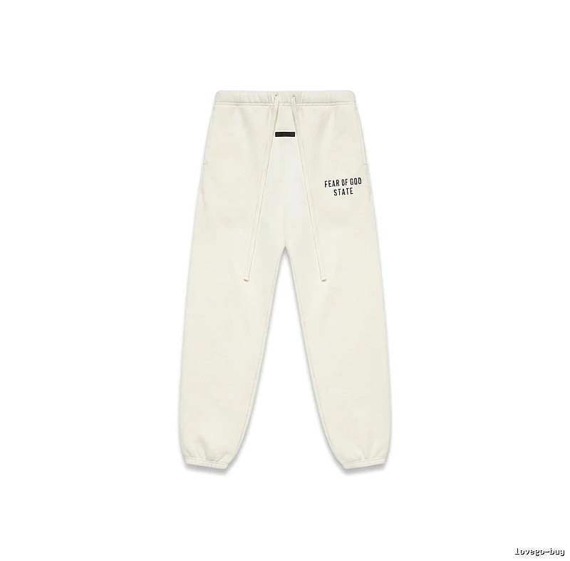 ESSENTIALS minimalist style white sweatpants