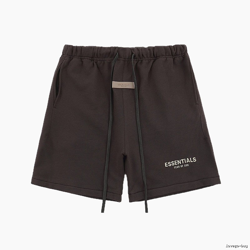 Essentials trendy brand dark coffee shorts