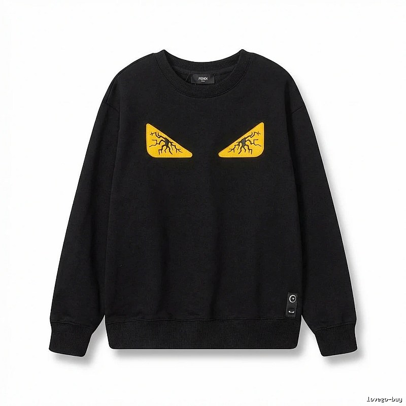 Fendi Monster Trendy Cool Black Sweatshirt