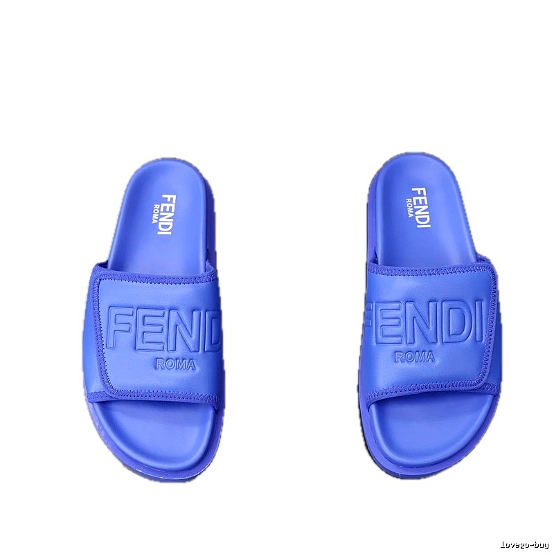 Fendi Roma Trendy Style Purple Slides