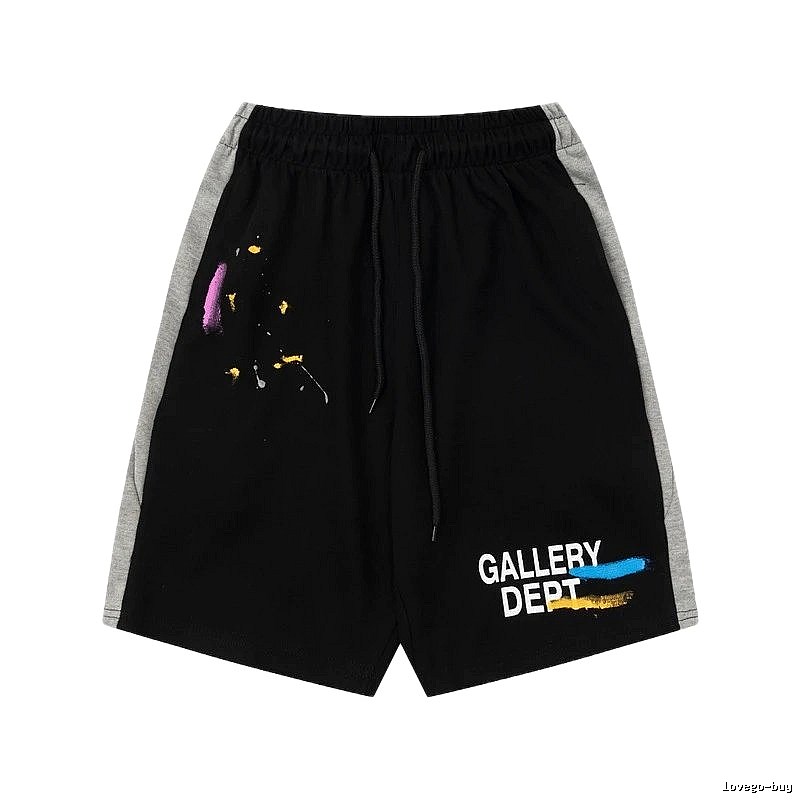 Gallery Dept Graffiti Style Black Shorts