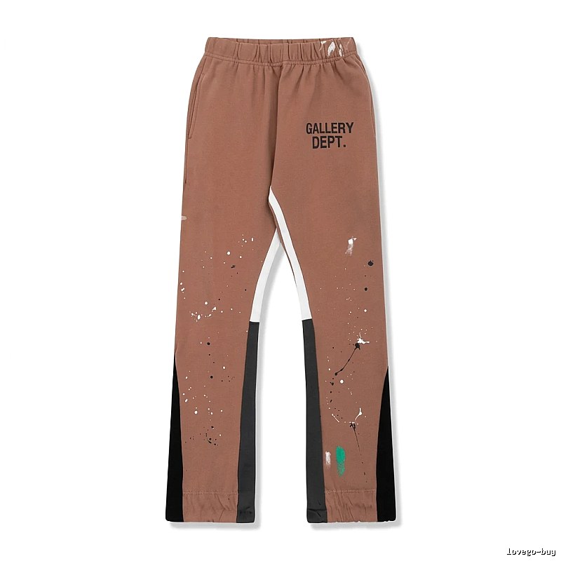 Gallery Dept Graffiti Style Coffee-colored Pants