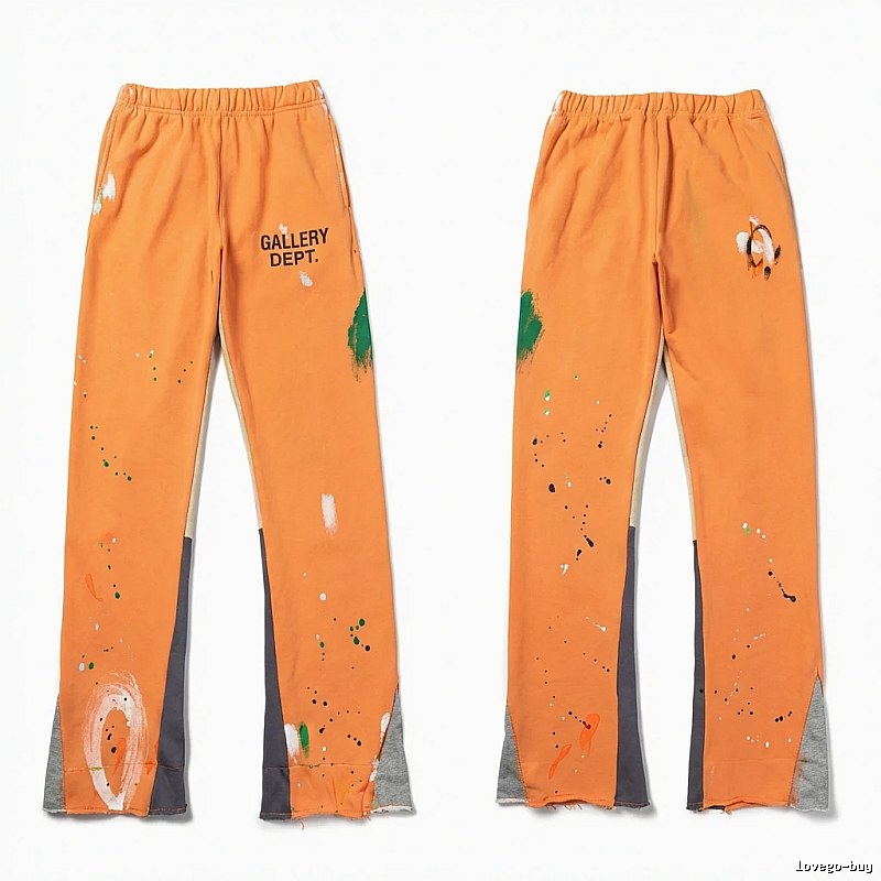 Gallery Dept Graffiti Style Orange Pants
