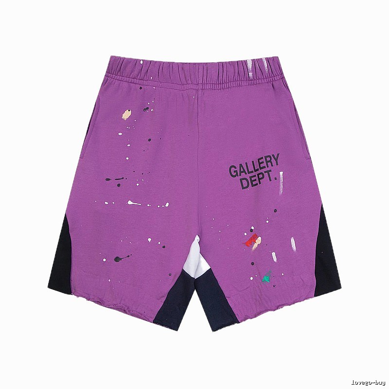 Gallery Dept. graffiti-style purple shorts