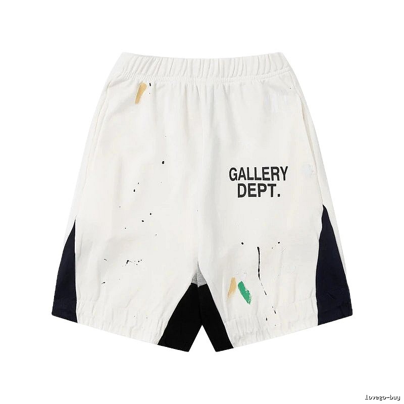 Gallery Dept. Graffiti Style White Shorts