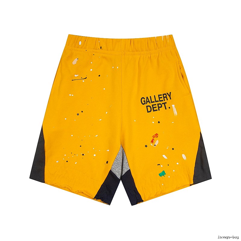 Gallery Dept. Graffiti-style Yellow Shorts