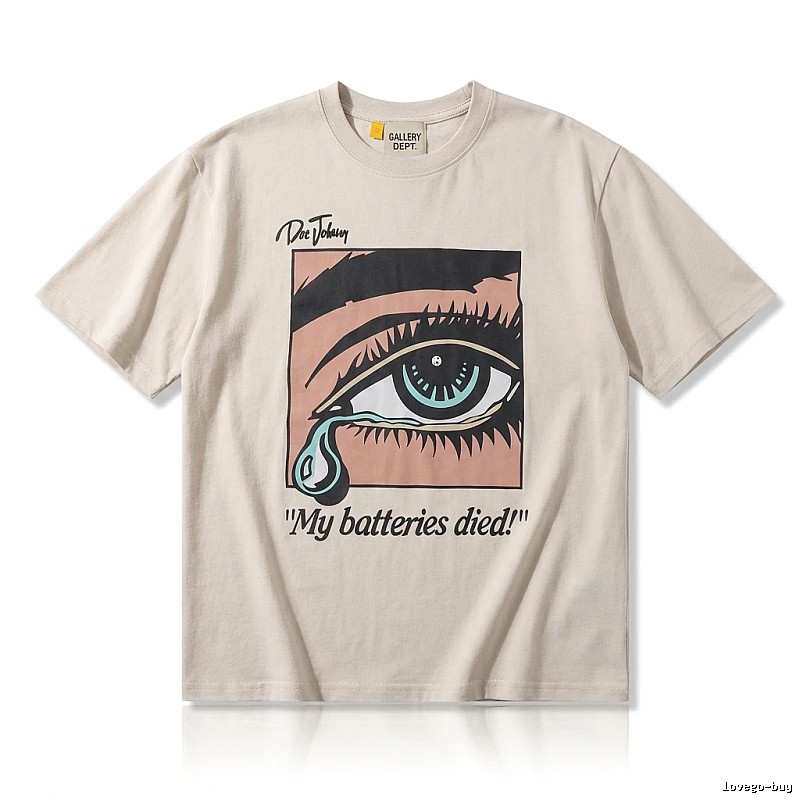 Gallery Dept Tearful Print Light Beige T-shirt