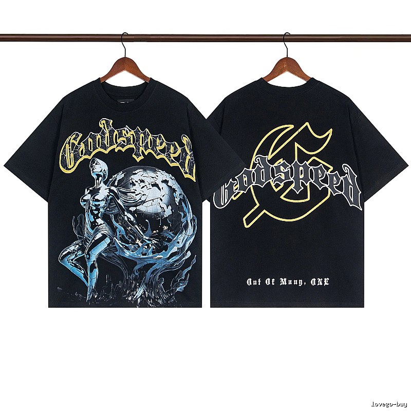 Godspeed Mecha Girl Gothic Style Black T-shirt