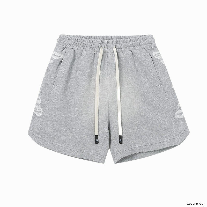 Godspeed Print Street Style Light Gray Casual Shorts