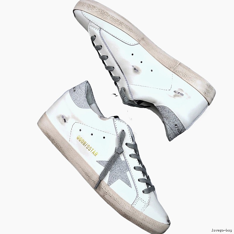 Golden Goose Dirty Vintage White Sneakers