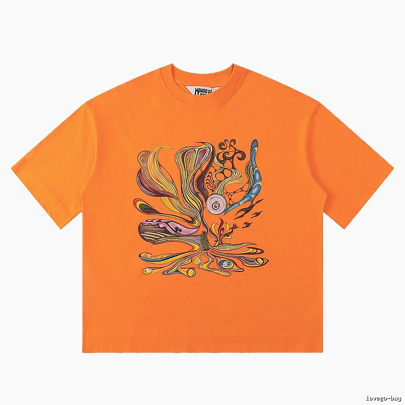 Graffiti-style orange T-shirt of House of Errors